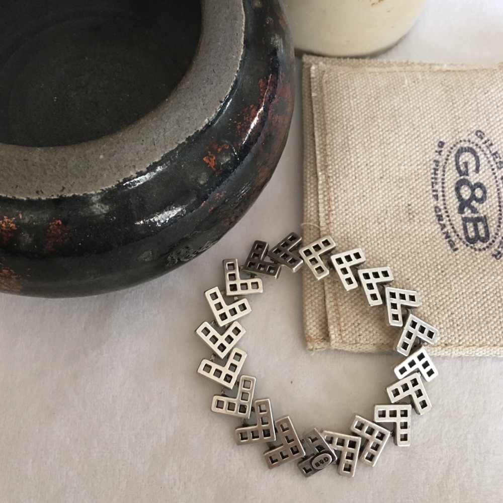 Giles & Brother antiqued silver bracelet